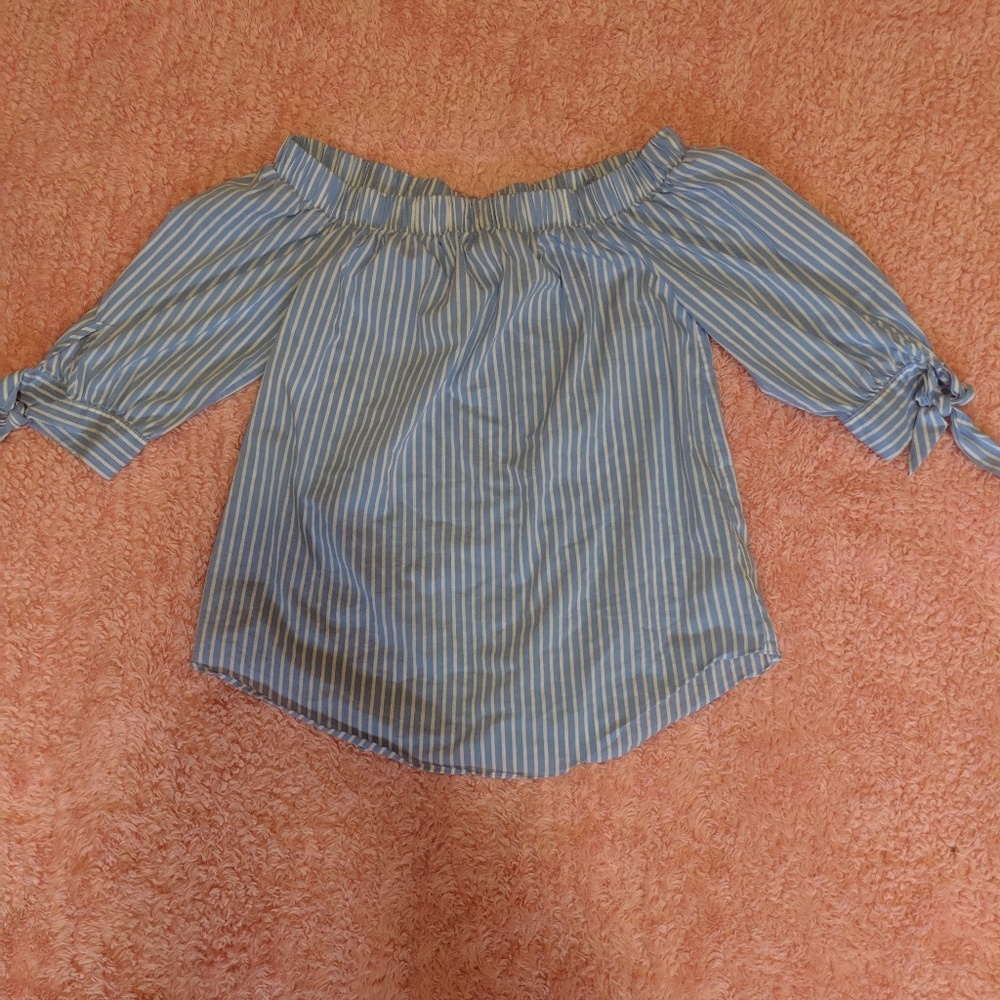 IZ Byer/ Baby Blue w/ white stripes